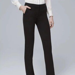 *NWT NEW* White House Black Market "All Season Slim" black slacks pants SIZE 4